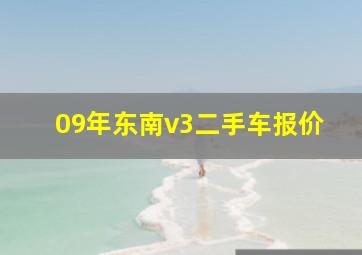 09年东南v3二手车报价