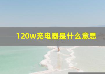 120w充电器是什么意思