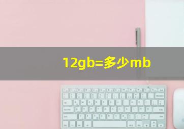 12gb=多少mb