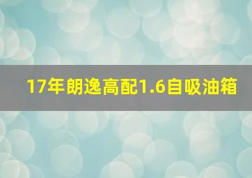 17年朗逸高配1.6自吸油箱