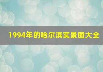 1994年的哈尔滨实景图大全