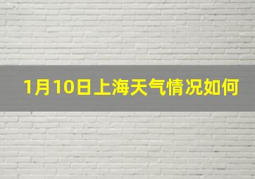 1月10日上海天气情况如何