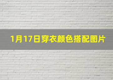 1月17日穿衣颜色搭配图片