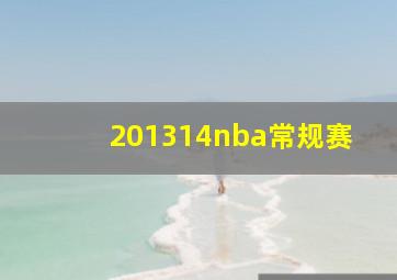 201314nba常规赛