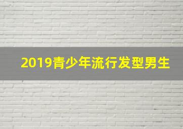 2019青少年流行发型男生