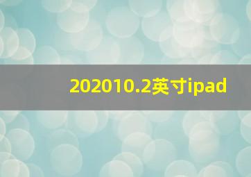 202010.2英寸ipad