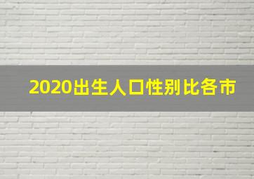 2020出生人口性别比各市