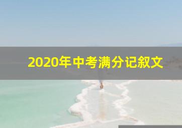 2020年中考满分记叙文