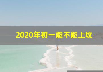 2020年初一能不能上坟