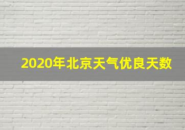 2020年北京天气优良天数