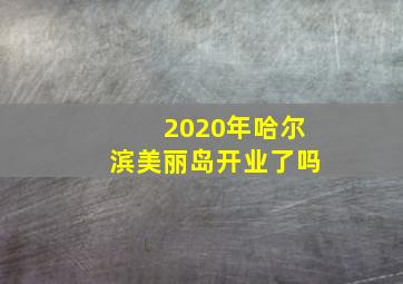 2020年哈尔滨美丽岛开业了吗