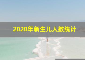 2020年新生儿人数统计