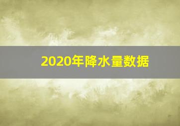 2020年降水量数据