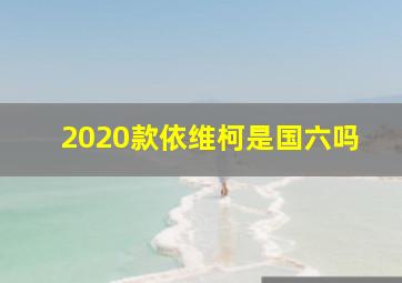 2020款依维柯是国六吗