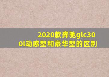 2020款奔驰glc300l动感型和豪华型的区别