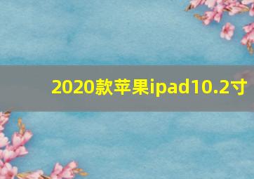 2020款苹果ipad10.2寸