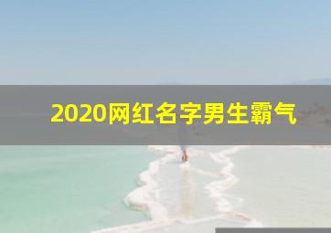 2020网红名字男生霸气