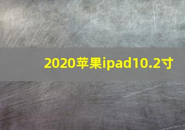 2020苹果ipad10.2寸