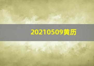 20210509黄历