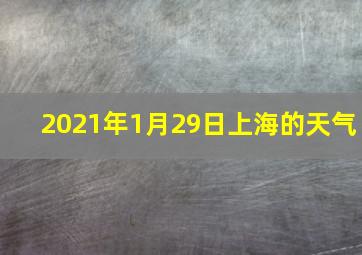 2021年1月29日上海的天气