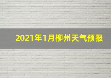 2021年1月柳州天气预报