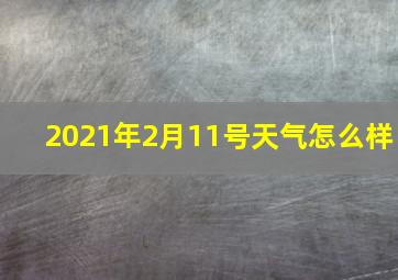 2021年2月11号天气怎么样