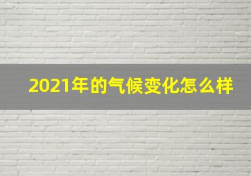 2021年的气候变化怎么样