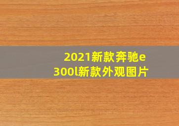 2021新款奔驰e300l新款外观图片