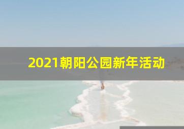 2021朝阳公园新年活动