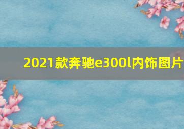 2021款奔驰e300l内饰图片