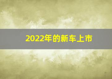 2022年的新车上市