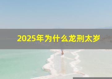 2025年为什么龙刑太岁