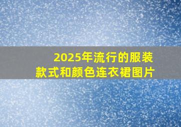 2025年流行的服装款式和颜色连衣裙图片