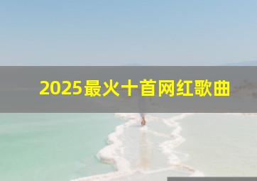 2025最火十首网红歌曲