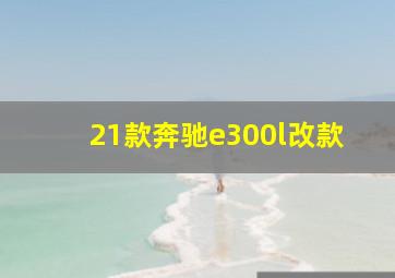 21款奔驰e300l改款