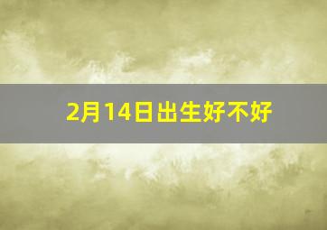 2月14日出生好不好