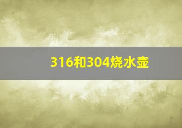 316和304烧水壶