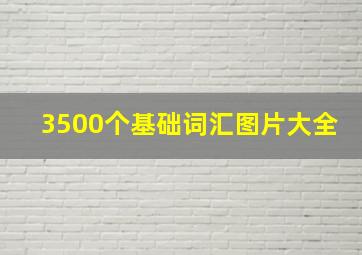 3500个基础词汇图片大全