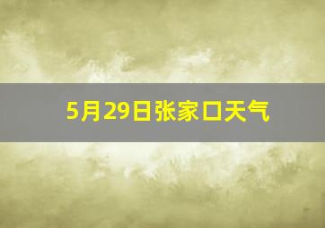 5月29日张家口天气