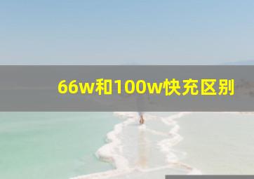 66w和100w快充区别