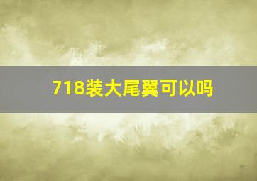 718装大尾翼可以吗