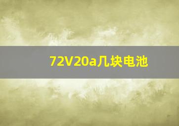 72V20a几块电池