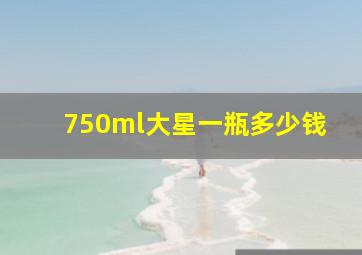 750ml大星一瓶多少钱