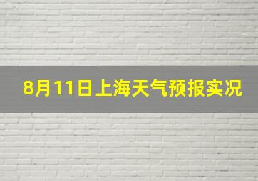 8月11日上海天气预报实况