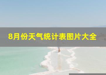 8月份天气统计表图片大全