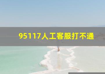 95117人工客服打不通