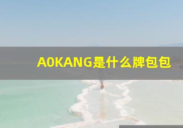 A0KANG是什么牌包包