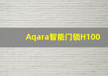 Aqara智能门锁H100