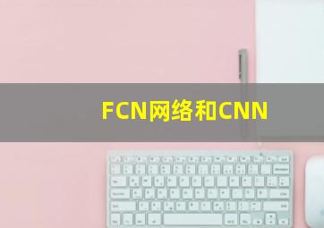 FCN网络和CNN