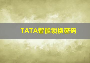 TATA智能锁换密码